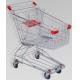 150L Large Elderly Supermarket Metallic Shopping Cart With Two Tier Wheels