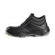 Anti Slip Work Safety Shoes Durable Black Safety Boots Oil Proof Double Density PU Injection Outsole