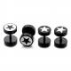 Korean fashion jewelry shinny round shaped white star studs earrings