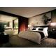 Dark Walnut Veneer 5 Star Bedroom Furniture With Fabric Sofa , Classic Hotel Furniture