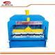 Roof Tile Trapezoidal Sheet Roll Forming Machine With Hydraulic Cutter 1 Year Warranty