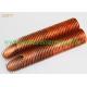 Low Thermal Resistance Copper Finned Tube Flexible For Automotive Engineering