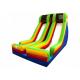 Durable Double Lane Big Blow Up Water Slides With Protect Net On Top
