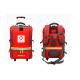 Team emergency rescue kit with trolley wide strap and several bag