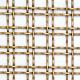Twill Weave Ornamental Woven Wire Grilles Polished Surface 1m-2m Width