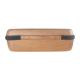 Dustproof EVA Storage Case Wood Grain PU Leather Surface Shockproof
