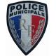 Police Municipale Twill Embroidery Patch Merrow Border For Goverment