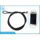 Plastic Coated Extension Spring Safety Cable , Mobile Phone Anti Theft Wire Rope