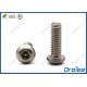 304/316 Stainless Steel Button Head Pin-in Hex Tamper Resistant Screw