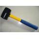 black head rubber hammer with fiber handle