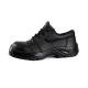 Puncture Resistant Slip Resistant Steel Toe Leather Mesh PU Sole Black Work Boots Safety Shoes