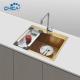 Gold Handmade House Kitchen Sinks Single Bowl SUS304 Stainless Steel Kitchen Sinks With Faucet