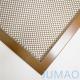 Custom Mesh Screen Divider Architectural Woven Metal Mesh Champagne Gold