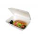 Eco Friendly Bagasse Clamshell Containers 271x182x45mm