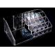 Acrylic Holder Permanent Makeup Display Shelf 16 Storage Box With Private Label