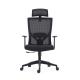 Modern MID Back Ergonomic Mesh Back Fabric Seat Swivel Office Chair With Height Adjustable Headrest