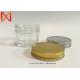 4 Oz Caviar  Airtight Glass Storage Jars Screw Metal Cap Fashion Clamp Top