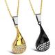 New Fashion Tagor Jewelry 316L Stainless Steel couple Pendant Necklace TYGN144