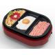 Mini Table Grill Griddle Three Section Cooking Area For Different Foods