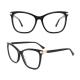 Metal Core Acetate Frame Glasses With Flexible Hinges Unisex