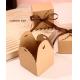 ribbon closure kraft flat pack gift box