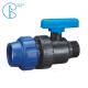Plastic Compression Fitting Pipe Connectors Male Ball Valve In PN16