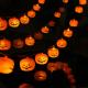 Halloween Pumpkin Lanterns String Lights for Holiday Decorations Hanging Pumpkin Lanterns Indoor&Outdoor for Bedroom Patio Room