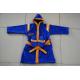 kids hooded velour terry dark blue robes with slipper for spa