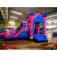 PVC Material Inflatable Jumping Castle With Slide For Kids , Childrens Bouncy Castle