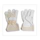 Rubberized Cuff Leather Safety Gloves