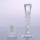 High Glass Crystal Candle Holder Clear Crystal Candlestick  For Wedding Table