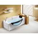 White Whirlpool Acrylic Massage Bathtub M1792-D-L Fade Resistant