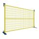 6'*9.5' PVC Coated Portable Fence Panels , Temporary Construction Fence Security