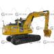 Used Komatsu Hydraulic Excavator PC200 PC200-7 Original Japan