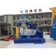 Custom Made Inflatable Obstacle Course With Batman Slide With PVC Tarp Materials
