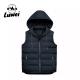 Wholesale High Quality Customization Sleeveless Utility Cotton Hooded Man Oversized Knit Down Vest For Men Sale