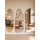 Irregular Frameless Full Length Mirror For Home Bathroom Living Room