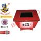 Red Gaming Coffee Table Arcade Machine Medium Density Fiberboard Cabinet