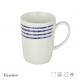 White Personalized Stoneware Coffee Mugs 14OZ Microwave And Dishwasher Safe