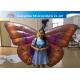 Custom Back Inflatable Lighting Decoration Butterfly Air BOW With Internal Blowewr