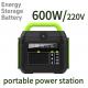 576wh Nominal Capacity Solar Energy Storage System with AC Socket and Solar Power Bank