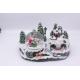 newest resin christmas eve trees water snow globe