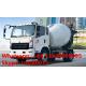 HOWO light duty 4-6m3 concrete mixer truck for sale, factory direct HOWO LHD 4*2 130hp diesel 4m3 truck mounted mixer
