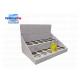 Cardboard Retail Shipper Display 1 Tier With Round Hole Divider