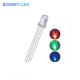 4 Pins RGB LED 5mm Through Hole 0.06W , Common Anode Water Clear Lens F5 Tri Color LED