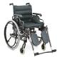 Black Flip Up Drive Medical Transport Aluminum Transport Chair Wheelchair Manual