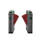 Manual Card Reader Flap Barreiras Gate Paint Logo-printing Swing Turnstile System