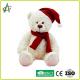 Huggable 25cm Plush Teddy Bear With Christmas Cap