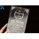 Laser Cut Acrylic Wedding Invitation Cards / Mirror Clear Invitation Card