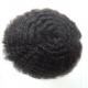 Brown Color Afro Curly Toupee for Black Men Curly Men's Wig Remy Hair Pieces Brazilian Human Hair Replacement